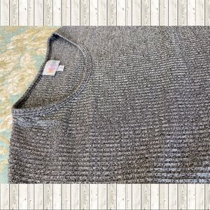 LulaRoe Irma Ribbed Gray Small Tunic